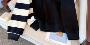 Patchwork Panache Casual Loose Sweatshirt