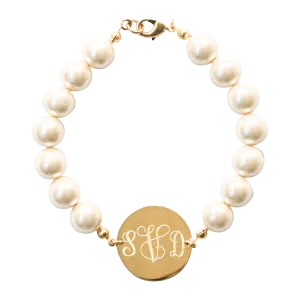 Pearl Monogram Bracelet