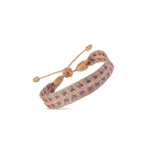 Rolo n°2 Bracelet in Peach Grey Pearl
