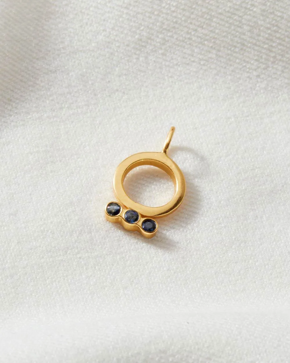 Sapphire September Birthstone Charm