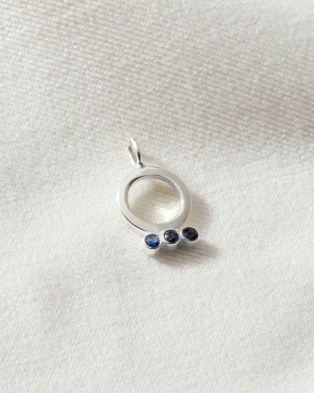 Sapphire September Birthstone Charm