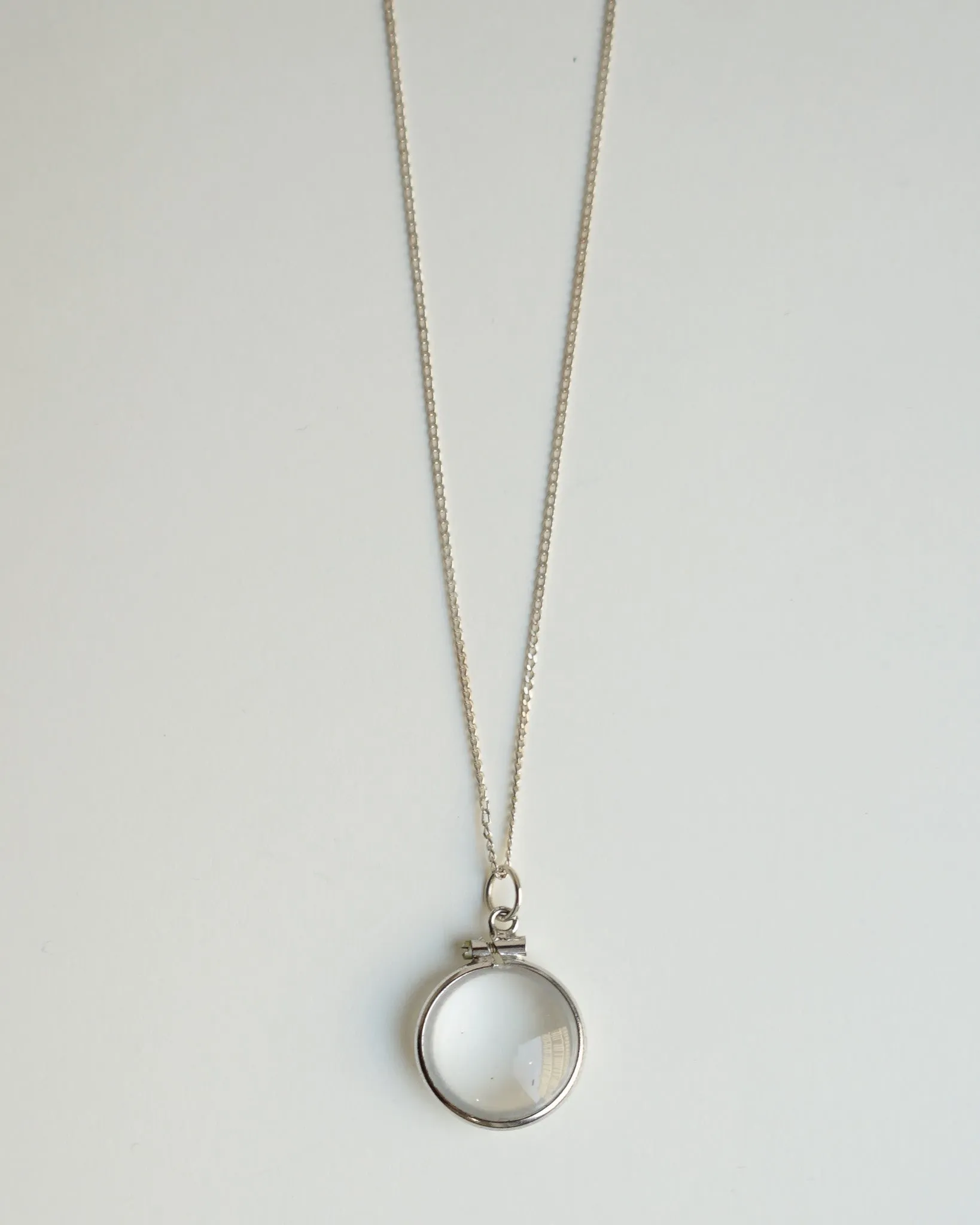 Silver Necklace w/ Locket Charm
