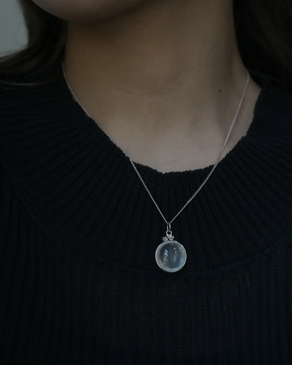 Silver Necklace w/ Locket Charm