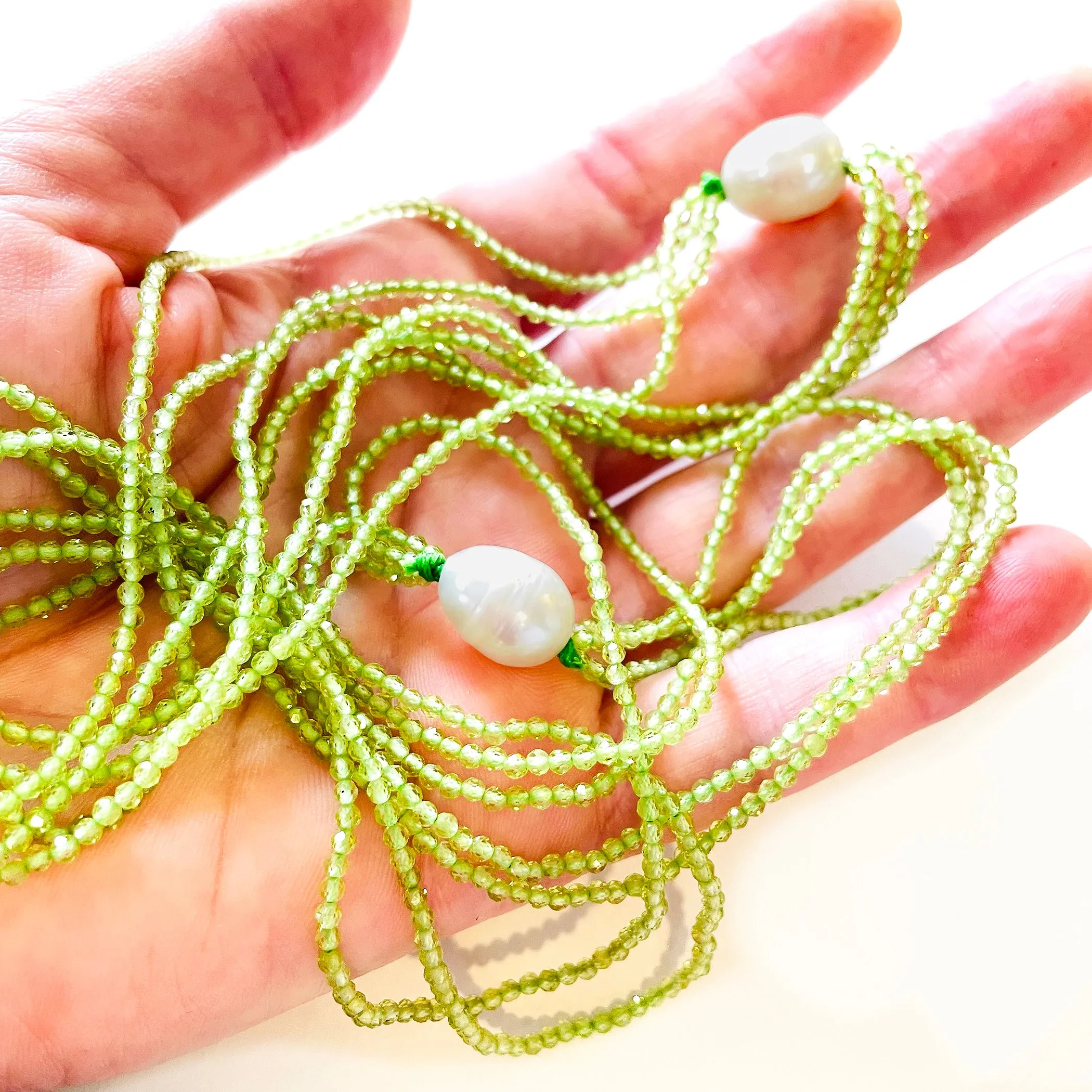 Sparkly Peridot Necklace