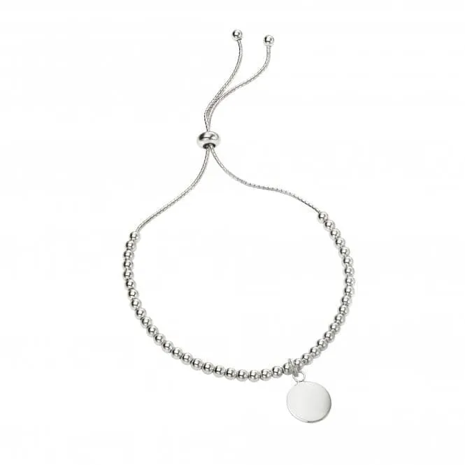Sterling Silver Ball Disc Bracelet B5240