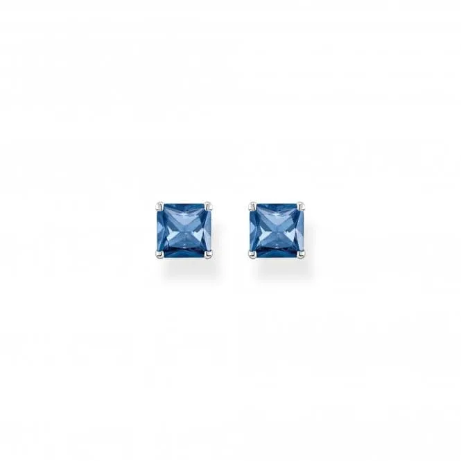 Sterling Silver Blue Stone Earrings H2174-699-32