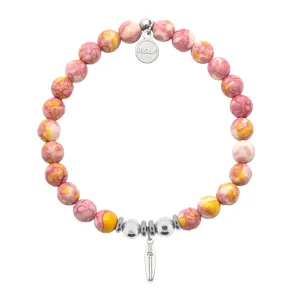Surfboard Charm with Lemonade Jade Charity Bracelet