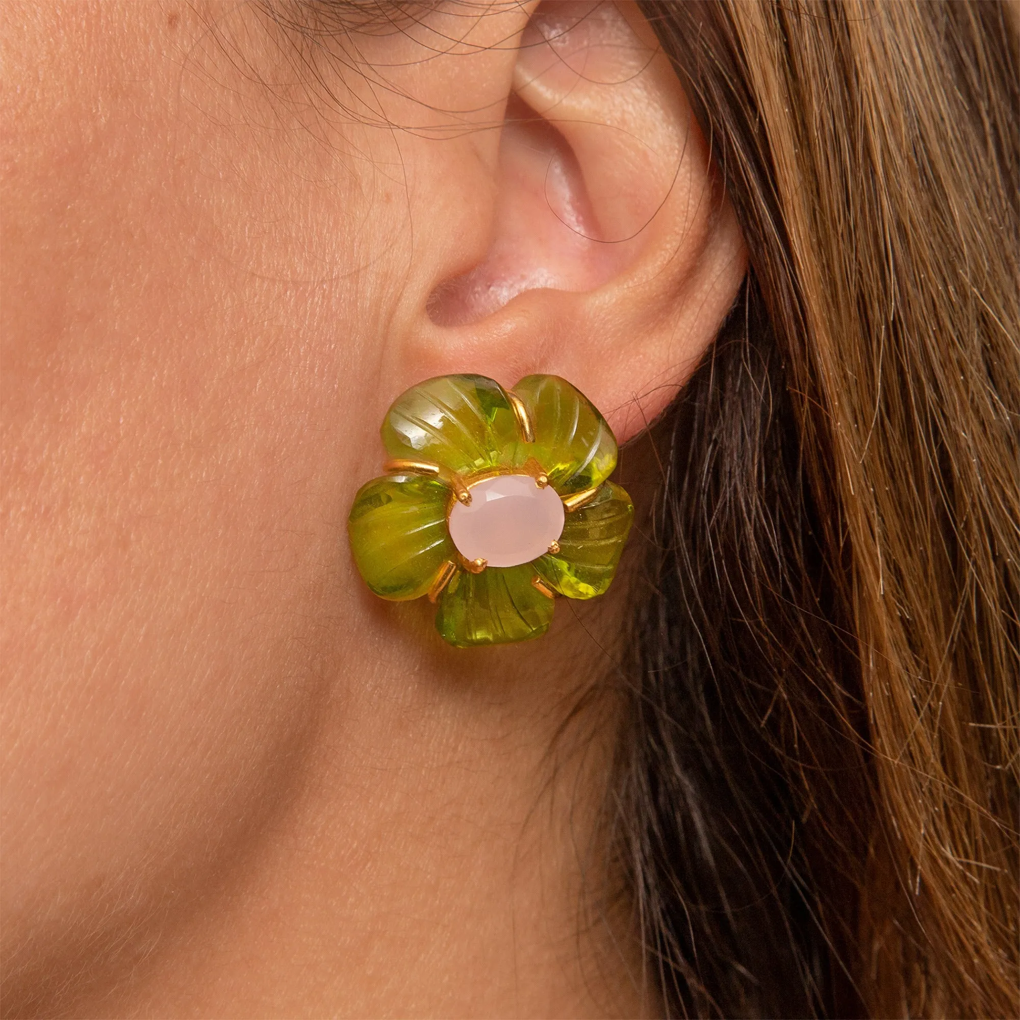 The Birthstone Necklace And Earring Set (August)