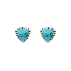 Trillion Stud Earrings - Turquoise