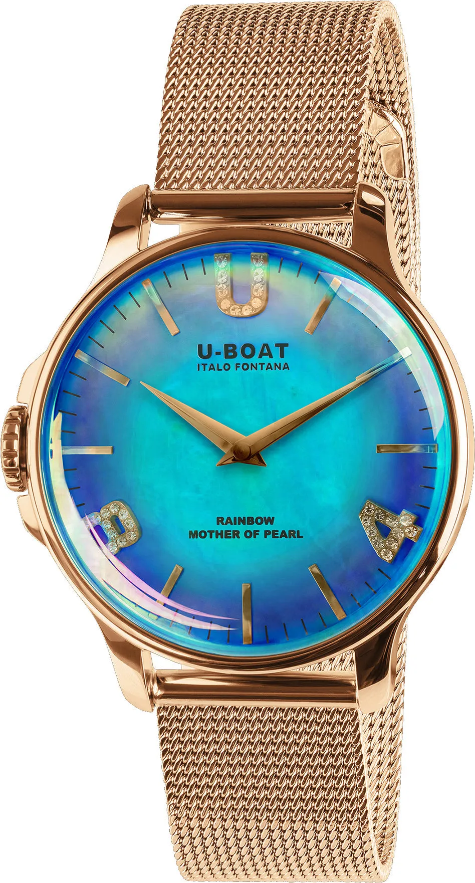 UB Watch Rainbow 38 Blue IPG Bracelet D