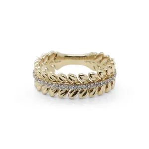 Uneek "Venice" Stackable Diamond Band in 18K Yellow Gold