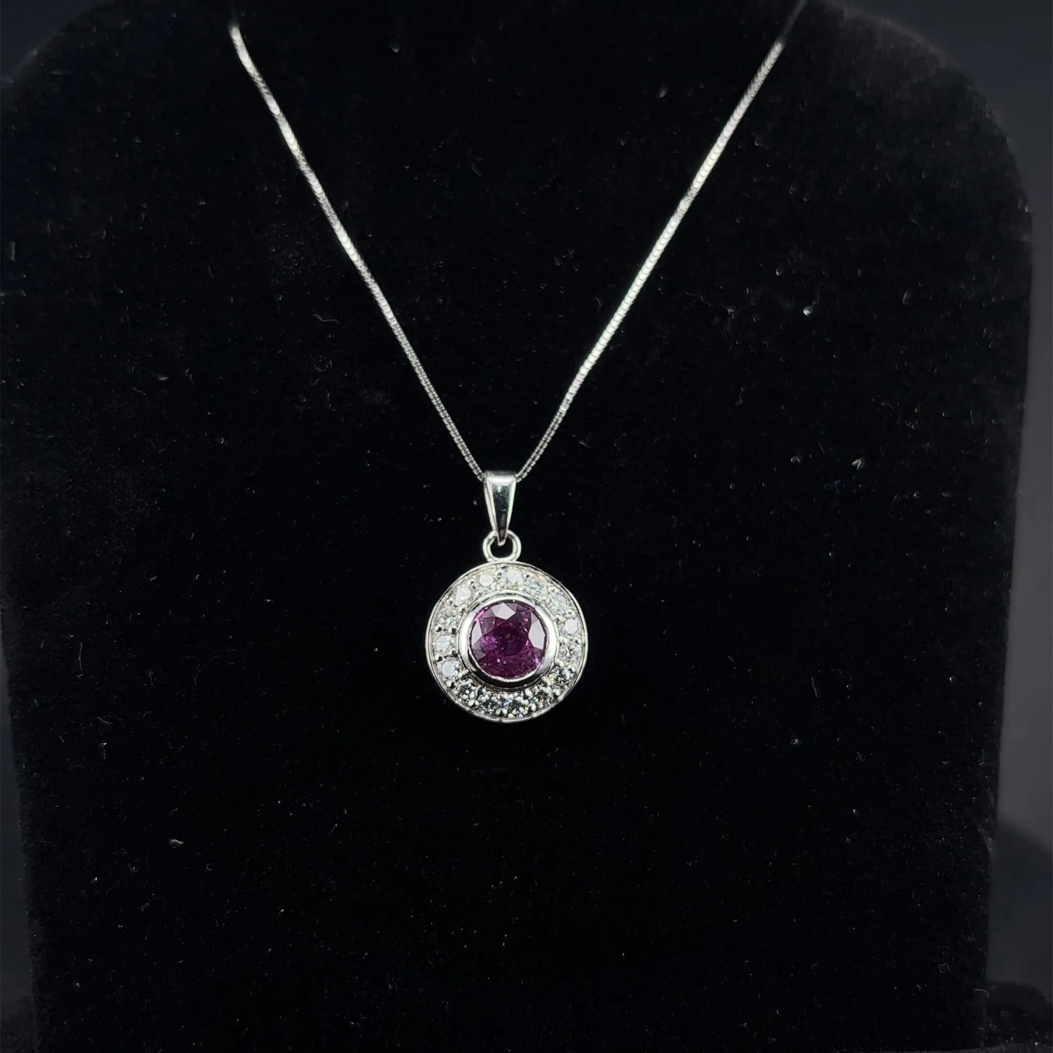 White Gold Pink Sapphire Bundle