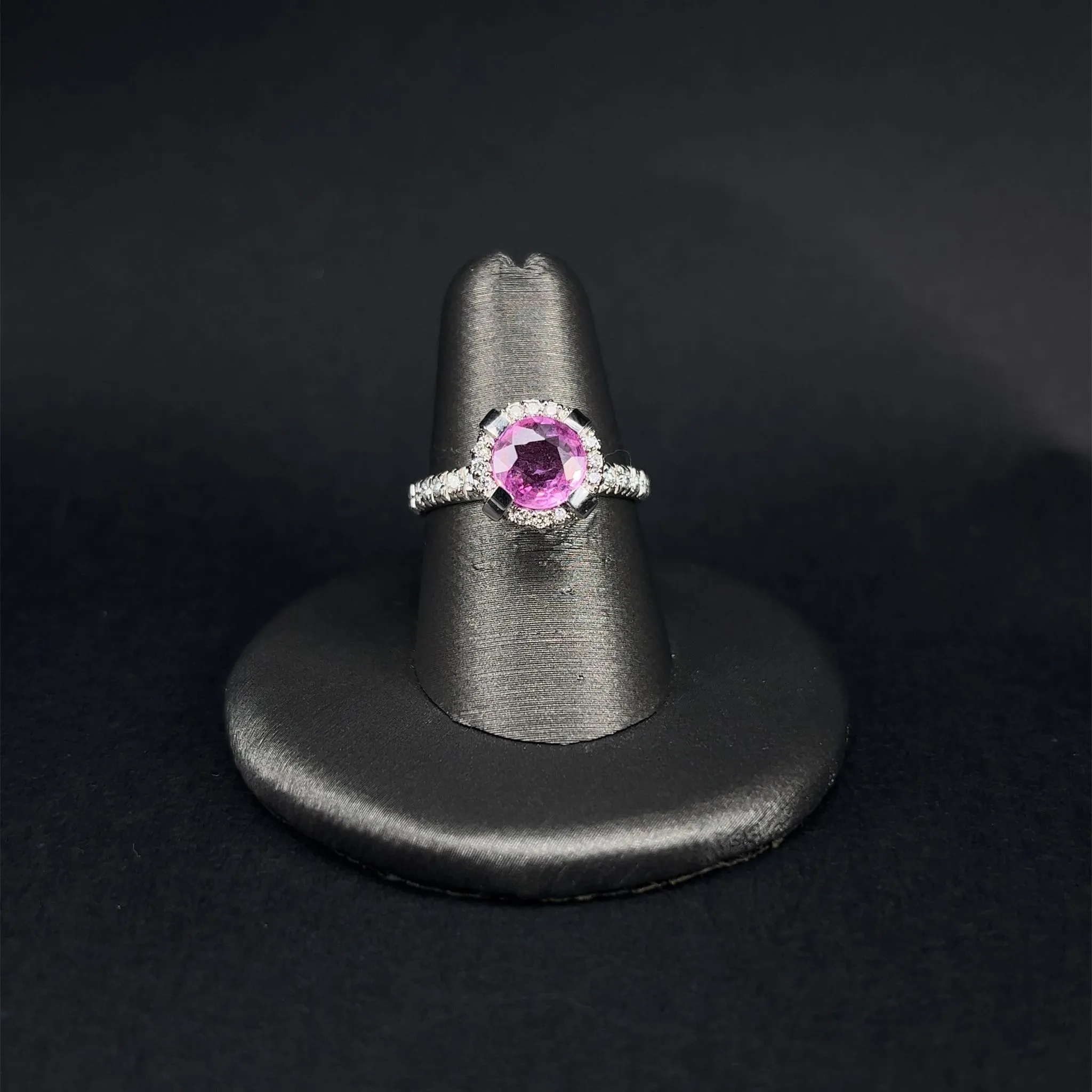White Gold Pink Sapphire Bundle