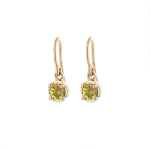 Winkie Earring, Peridot , Gold