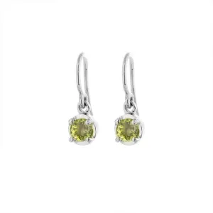 Winkie Earring, Peridot , Silver